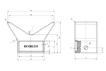 Fusto, parabordo di prua KNOTT 6X1065.015 per rimorchio barca