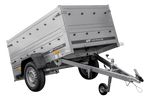 Rimorchio leggero 200x106 UNITRAILER GARDEN 200 KIPP con sponde BIS