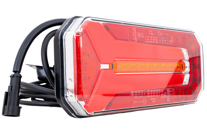 WAŚ W150DD Fanale posteriore a LED 6 funzioni universale 