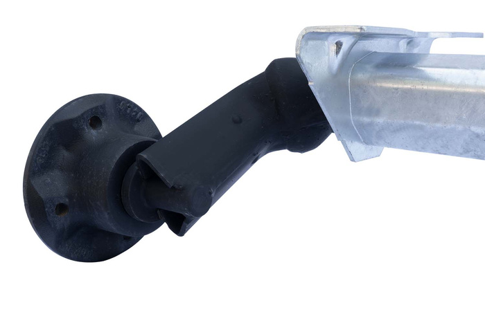 Asse AL-KO OPTIMA non frenato per rimorchio 750kg 1240mm 1630mm 4x100