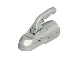 Gancio a sfera KNOTT K35-C per rimorchio da 3500 kg con timone tubolare da 60 mm, in ghisa