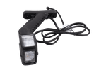 Faro di posizione sinistro a LED ASPÖCK SUPERPOINT IV su braccio in gomma