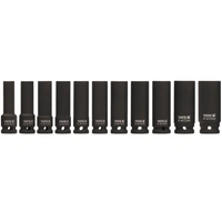 Bussole a percussione lunghe YATO YT-1054 Bussole da 1/2" 11 pezzi.