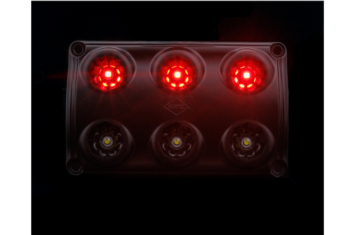 Lampada interna per auto a LED HORPOL LWD2325/CZ da 720 lm, colore nero.