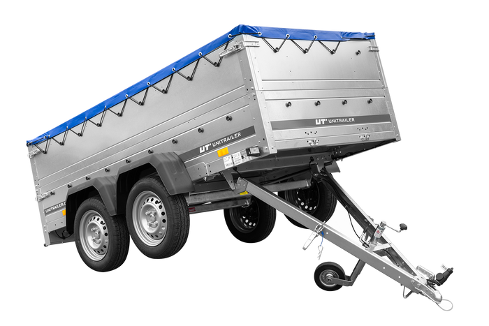 RIMORCHIO LEGGERO BIASSE CON SOVRASPONDE RUOTINO E TELONE GARDEN TRAILER 264/2 KIPP 