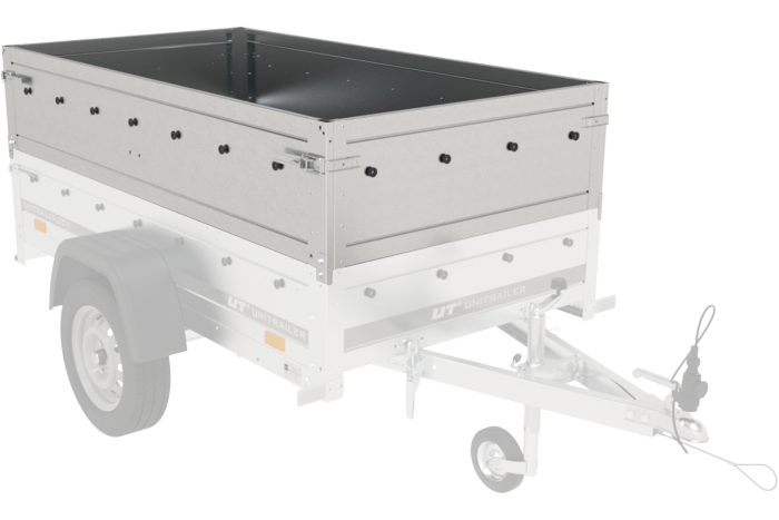 Sponde laterali in alluminio BIS per il rimorchio UNITRAILER GARDEN 201 KIPP ALU