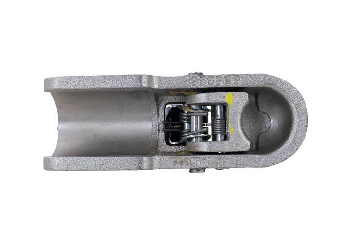 Gancio a sfera KNOTT K35-C per rimorchio da 3500 kg con timone tubolare da 60 mm, in ghisa