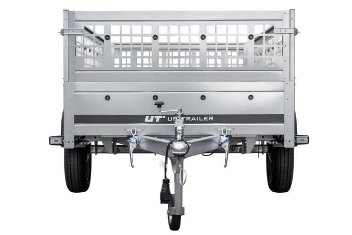 Rimorchio monoasse Garden Trailer 264 KIPP (NEW) con ruotino di appoggio e sovrasponde in rete