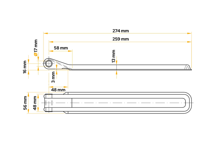 Cerniera laterale rimorchio UNITRAILER BSCH 10-270