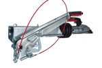 Dispositivo di inerzia AL-KO 90S/3 con attacco AK161 per rimorchio da 1000 kg con timone a V