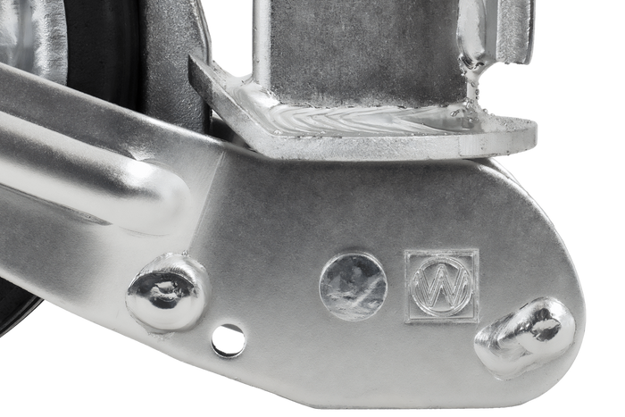 AL-KO 1863497 ruotino di appoggio automatico con maniglia 400kg 60mm 775-1010mm