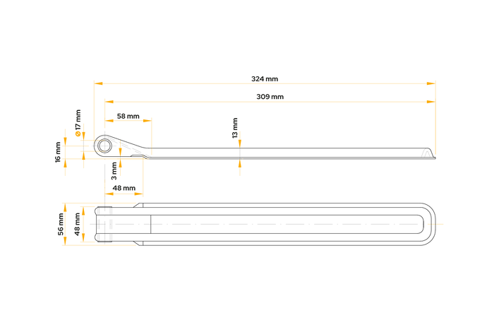 Cerniera laterale per rimorchio WINTERHOFF BSCH 10-320 per montaggio laterale del rimorchio