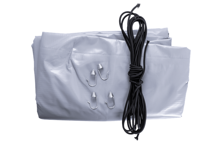 Telo di copertura per telaio H-800 UNITRAILER per rimorchio grigio 230x125cm GARDEN 230 KIPP