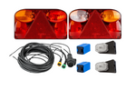 Set luci: luci posteriori FRISTOM FT-088 + luci di posizione laterali ASPÖCK FLEXIPOINT I + cablaggio MANTES 7m 13 PIN