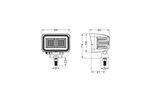 Faro da lavoro a LED con riflettore TT TECHNOLOGY NERO TT.13440 40xLED 2630lm rettangolare