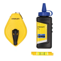 Set di marcatura STANLEY STHT47113-0, composto da corda, gesso e livella a bolla.