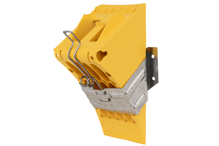 Cuneo per ruote G46 con staffa di montaggio LOKHEN h: 190 mm