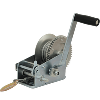 Argano manuale KNOTT 6X0017.008 per rimorchio da 900 kg con fune d&#39;acciaio