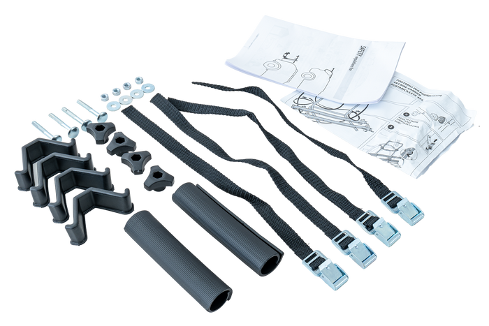 Portabici per ruota di scorta Peruzzo Brennero 4x4 - Portabici per 2 bici con binari (nero)