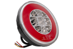 TT TECHNOLOGY TT.12008 Fanale posteriore a LED Glo-Trac Hamburger con 3 funzioni, universale