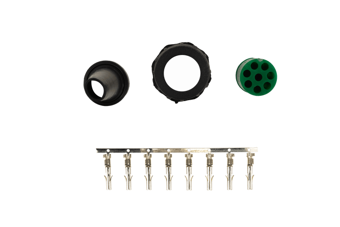 Connettore a baionetta Mantes 8 PIN destro verde