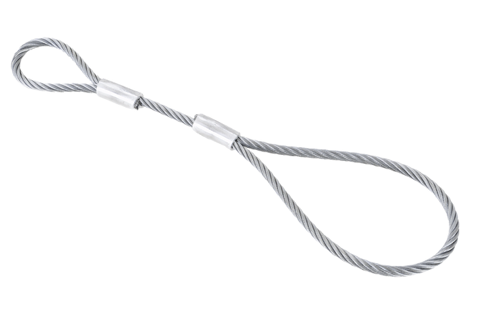 Cavo di sicurezza EFMETAL per rimorchi non frenati 250 mm 250 kg