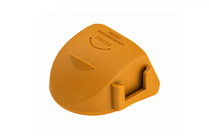 Copertura di sicurezza per il gancio di traino a sfera STEELPRESS SDP-04 Soft Dock con spazio per la spina