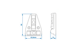 Livella a croce ProPlus 341215 con magnete, livella a T, 58x43,6 mm
