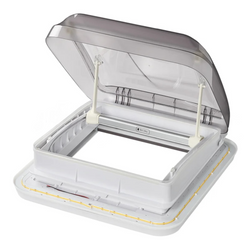 ProPlus 610905V01 Finestra di ventilazione per tetto camper con illuminazione a LED 400x400mm