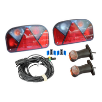 Set luci: luci posteriori ASPÖCK + luci di posizione laterali ASPÖCK + cablaggio MANTES 7m 7 PIN + connettori rapidi