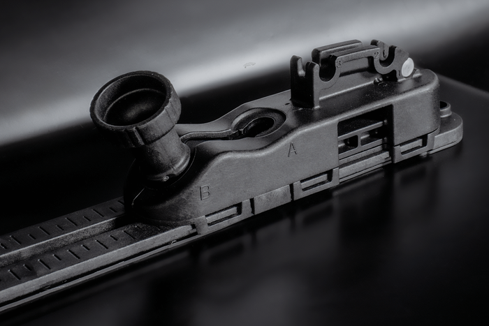 Box da tetto Inter Pack Stella 480 in kevlar nero (flexi fit G2)