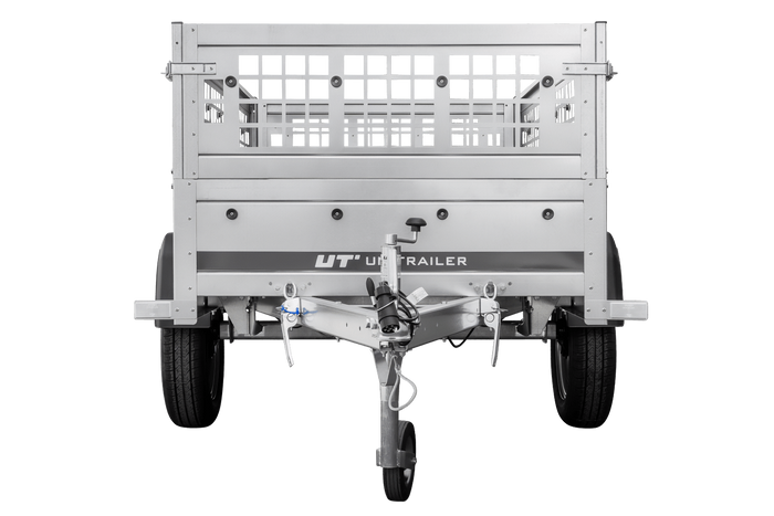 Rimorchio leggero Unitrailer Garden Trailer 200 kipp (new) con ruotino e sovrasponde a rete