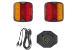 Luci posteriori a LED ProPlus a 13 pin, 4 funzioni sinistra + destra, magnetiche, Bluetooth