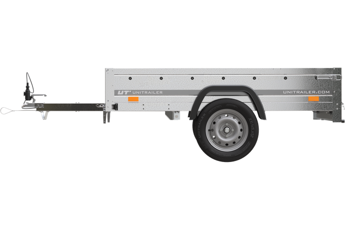 Rimorchio leggero senza freni 200x125 cm Unitrailer Garden Trailer 201 kipp