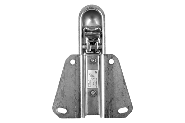 Adattatore per gancio di traino WINTERHOFF WW 8-G+V per rimorchio da 800 kg con timone a V.