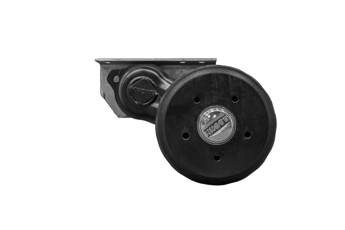 Assale frenato KNOTT VGB13M per rimorchio/porta auto 1350 kg 1200 mm 1550 mm 5x112