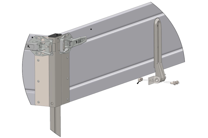Sponde laterali in alluminio H-300 BIS per rimorchi CARPLATFORM 5121 e UNIPLAT 500/3