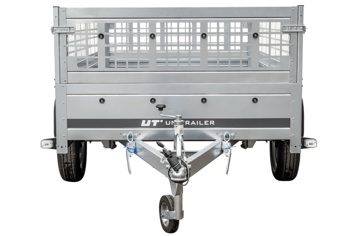 Rimorchio leggero 230x125 UNITRAILER GARDEN 230 KIPP con lati in rete