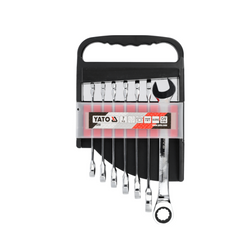 Chiavi combinate a cricchetto YATO YT-0208 10-19 mm 7 pezzi.