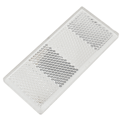 Catadiottro riflettente bianco riflettore lampada per rimorchi, 90 x 40 mm