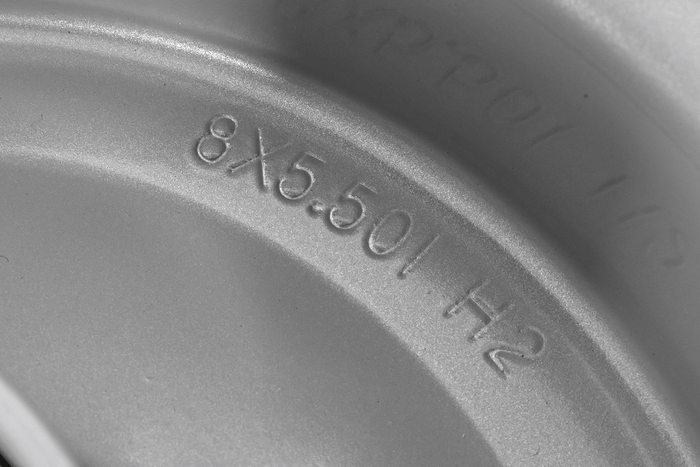 Cerchio in acciaio UNITRAILER 5.5Ix8"H2 3x128 con cuscinetti 6205-2RS