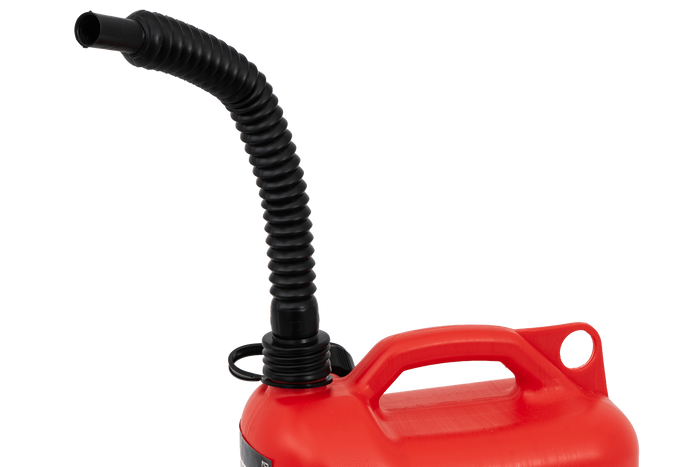 Contenitore in plastica HERMON da 5L con imbuto, rosso