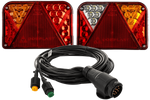 Luci posteriori a LED DOBPLAST DPT35 + cablaggio MANTES 7m 13 PIN