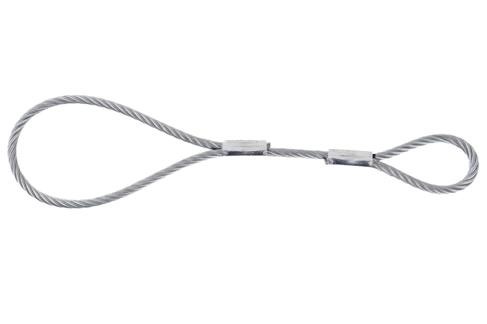 Cavo di sicurezza EFMETAL per rimorchi non frenati 250 mm 250 kg