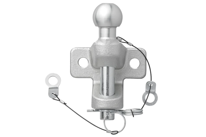 ProPlus 341216V01 gancio di traino a doppia funzione con sfera, 50 mm, portata 3500 kg
