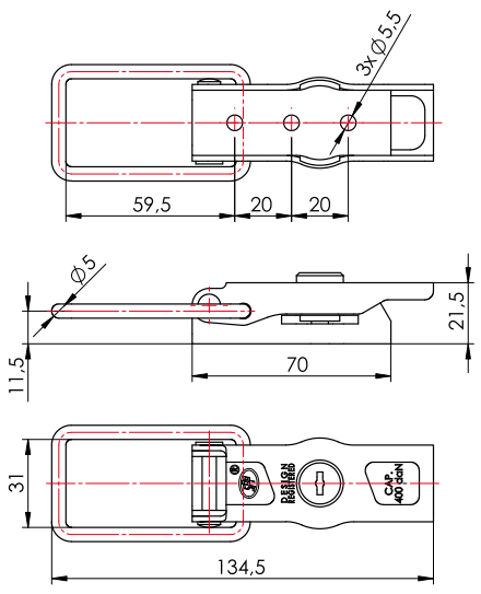 Chiusura per sponde rimorchio ZB-13A SPP Steelpress 