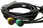 PRESA MANTES cablaggio elettrico per rimorchio per installazione 4,7 m 7 PIN connettore a baionetta 2x 5 PIN + 2x 2 PIN