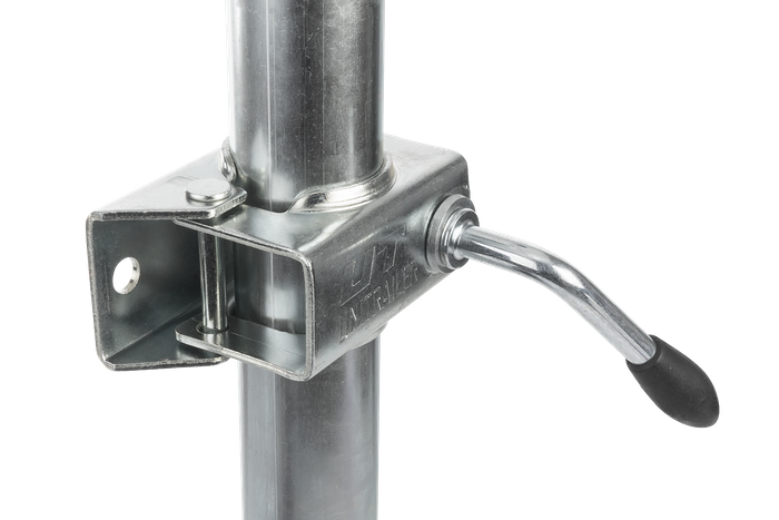 Ruotino di appoggio con morsetto UNITRAILER 150kg 48mm 505-730mm