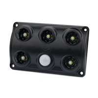 Lampada interna per auto a LED HORPOL LWD2156/CZ da 900 lm, nera, con sensore di movimento.