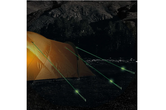 Set di quattro tiranti fluorescenti ProPlus 361802 per tenda da 4 m